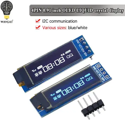 0.91 Inch Blue White OLED Module WAVGAT
