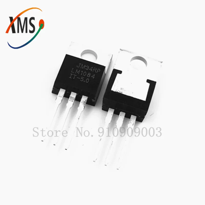 10PCS LM1084IT-5.0 TO220 LM1084-5.0 LM1084T-5.0 LM1084IT-5 5V 5A TO-220 Voltage Regulator