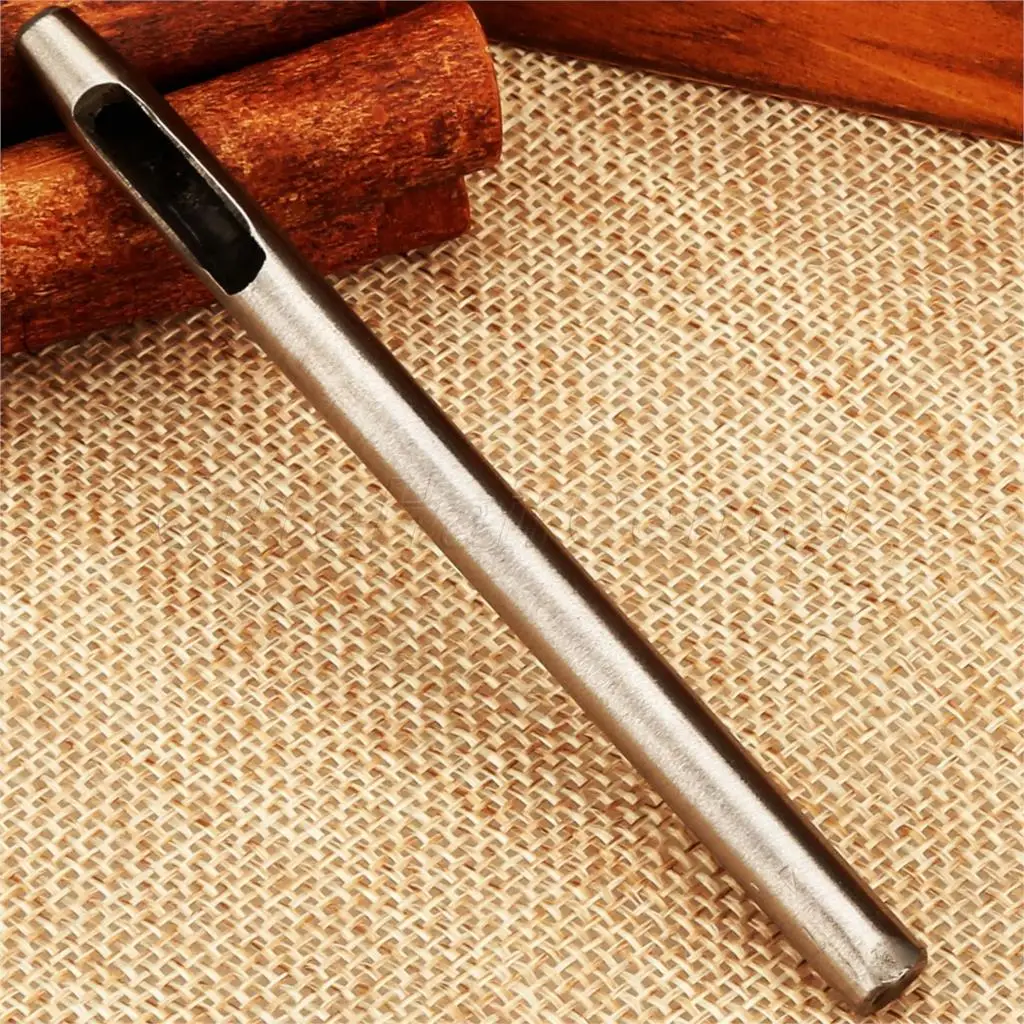 Leather Craft Steel Puncher Paper Punching Hand Tool Round Hole Punches Belt Band Leather Handmade Craft Tools 1mm-5mm 7sizes