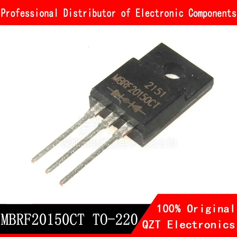 10pcs/lot MBRF20150CT TO-220F 20150CT TO-220 MBRF20150 TO220F 20A,150V new original In Stock