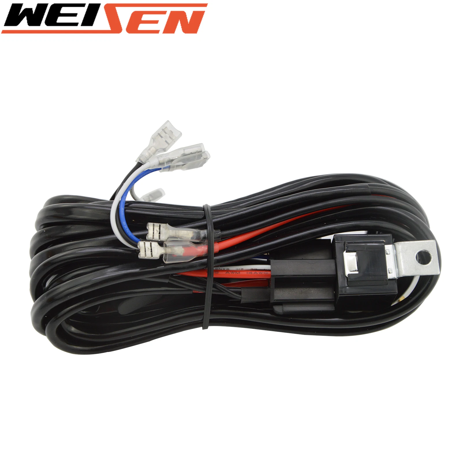 

Universial For Cars Truck Motorcycle Drop Ship 2 LEAD 3M Wiring Harness 12V/20A