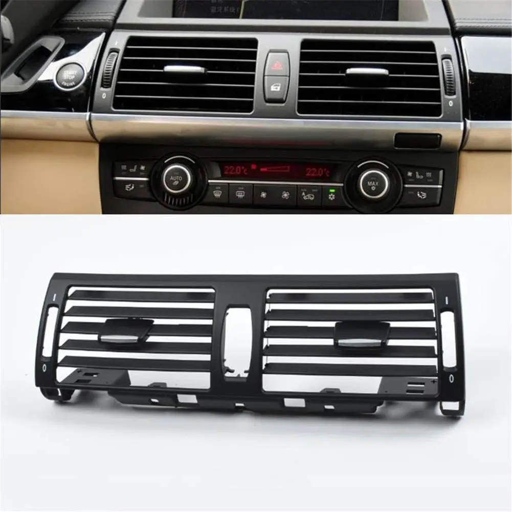 

For BMW X5 X6 E70 E71 E72 2007-2013 Air Vent Aftermarket Front Row Center Console Air Grille A/C Conditioning Outlet Cover