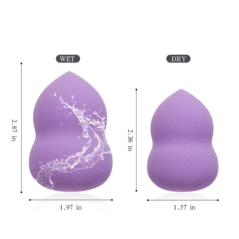 1 pc Makeup Sponge calabash Shape Makeup Soft Foundation puff Concealer Mixed cosmetic makeup sponge tool