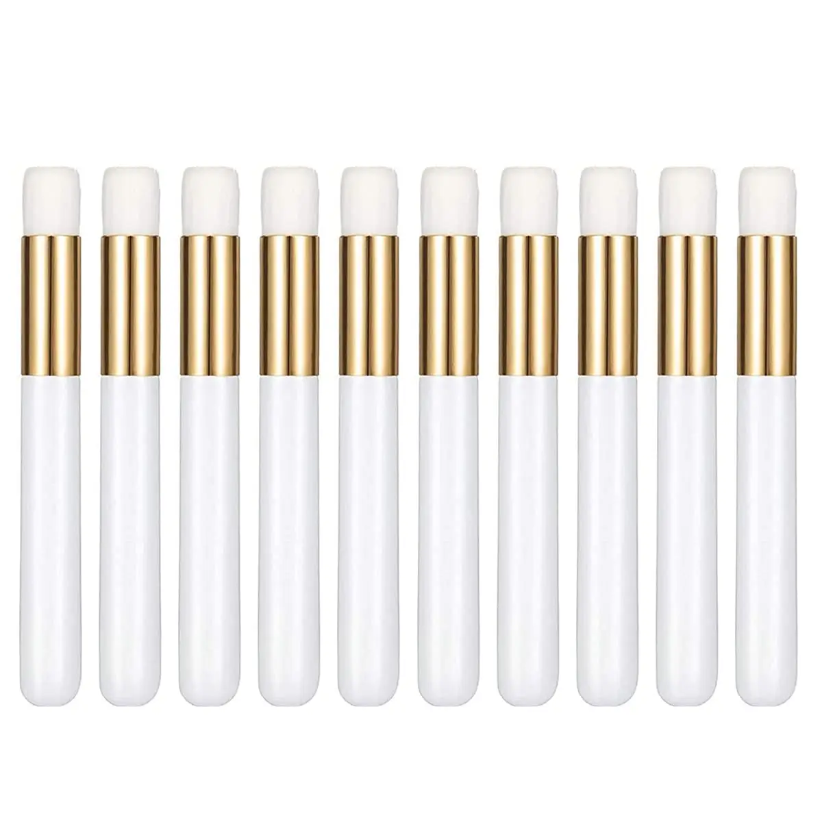 10pcs Wooden Handle Lash Cleansing Brush Nose Blackhead Eyelash Cleaning Makeup Cleaner Brush