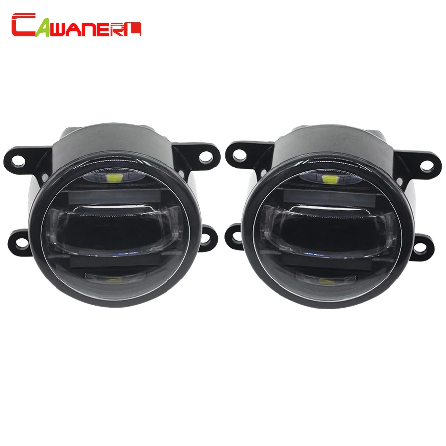 Cawanerl 2 X Car LED Fog Light Daytime Running Lamp DRL For Land Rover Freelander 2 Range Rover Discovery 4 Range Rover Sport