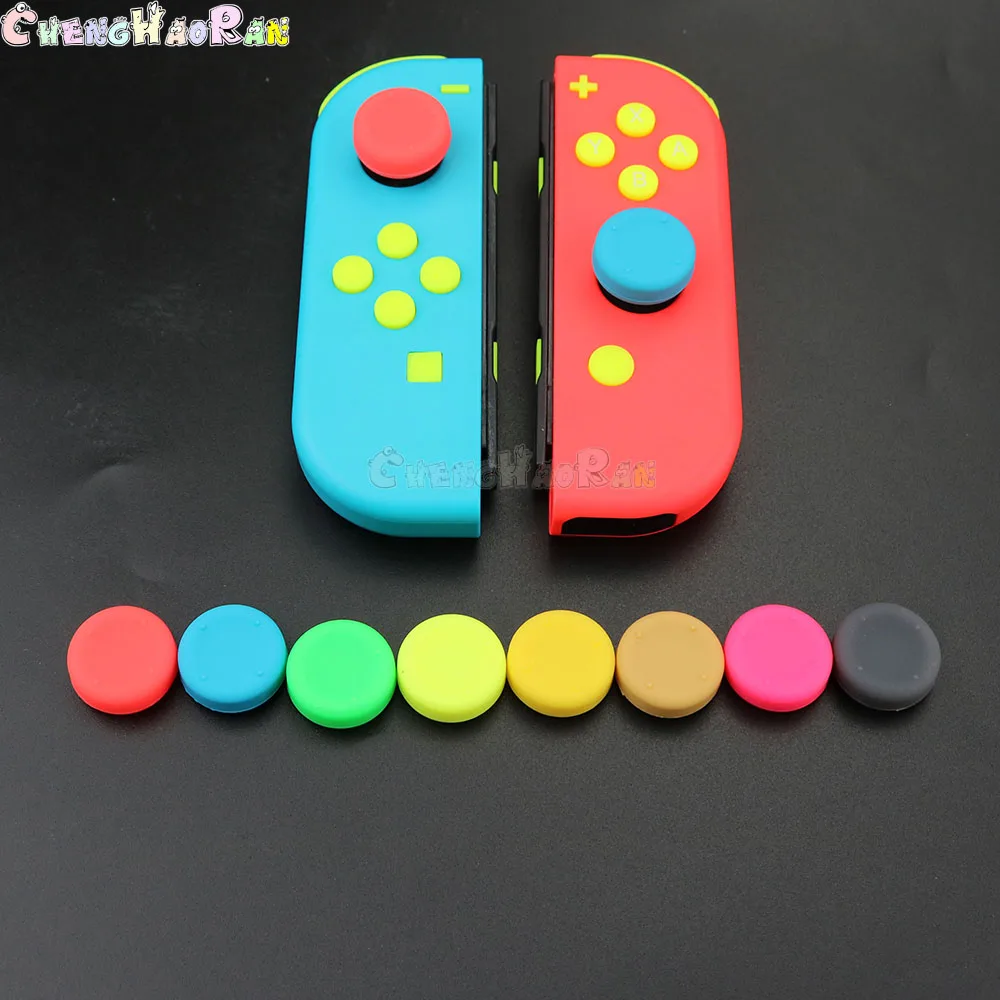 

2PCS Silicone Anti-Slip Enhanced Thumb Stick Cap For Nintendo Nintend Switch NS NX Joy-Con Controller Thumbsticks Grips Cover