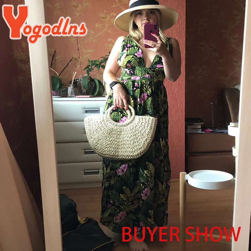 Yogodlns New Fashion MOON Straw Handbags Women Summer Beach Bag Rattan Bag Handmade Vintage Woven Handbag For Women bolsa femme