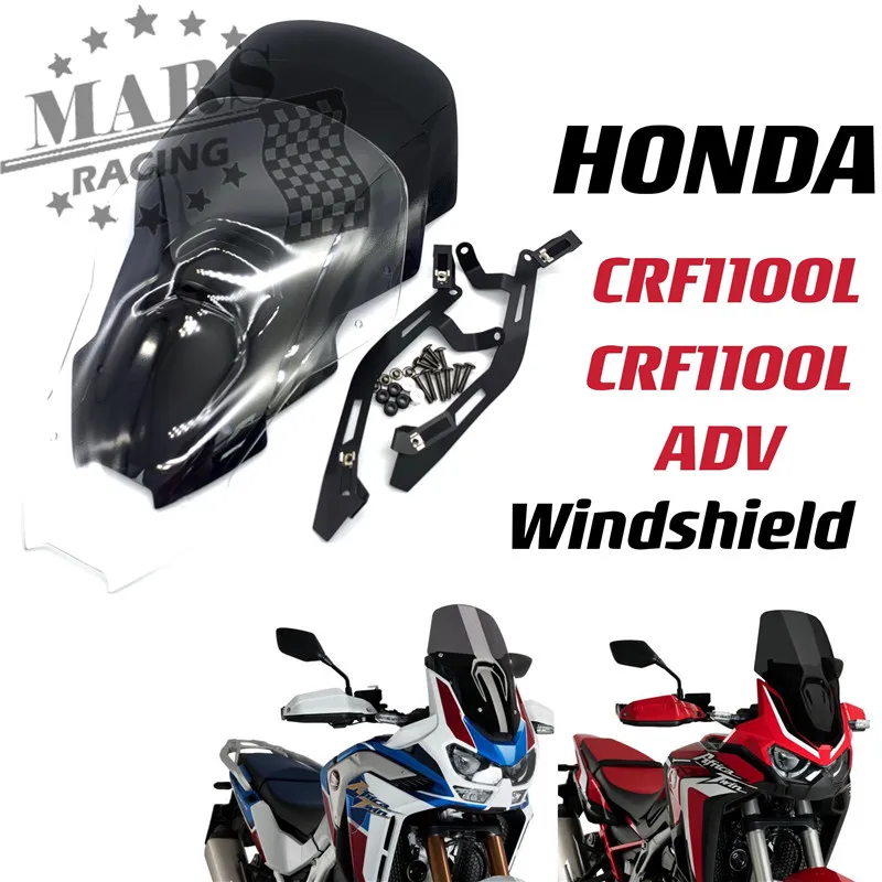 

Motorcycle Sports Touring Windshield Wind Deflector WindScreen For Honda CRF1100L AFRICA TWIN CRF1100L ADV crf1100l 2020-2023