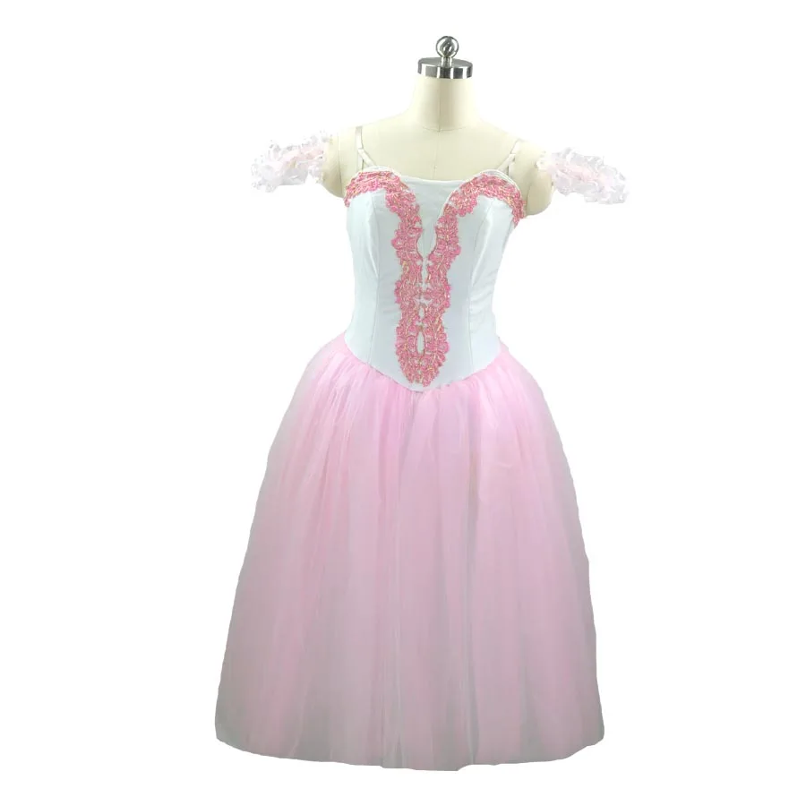 

Professional Girls Ballet Dance Performance Wear Dress Long Kids Romantic Tutu