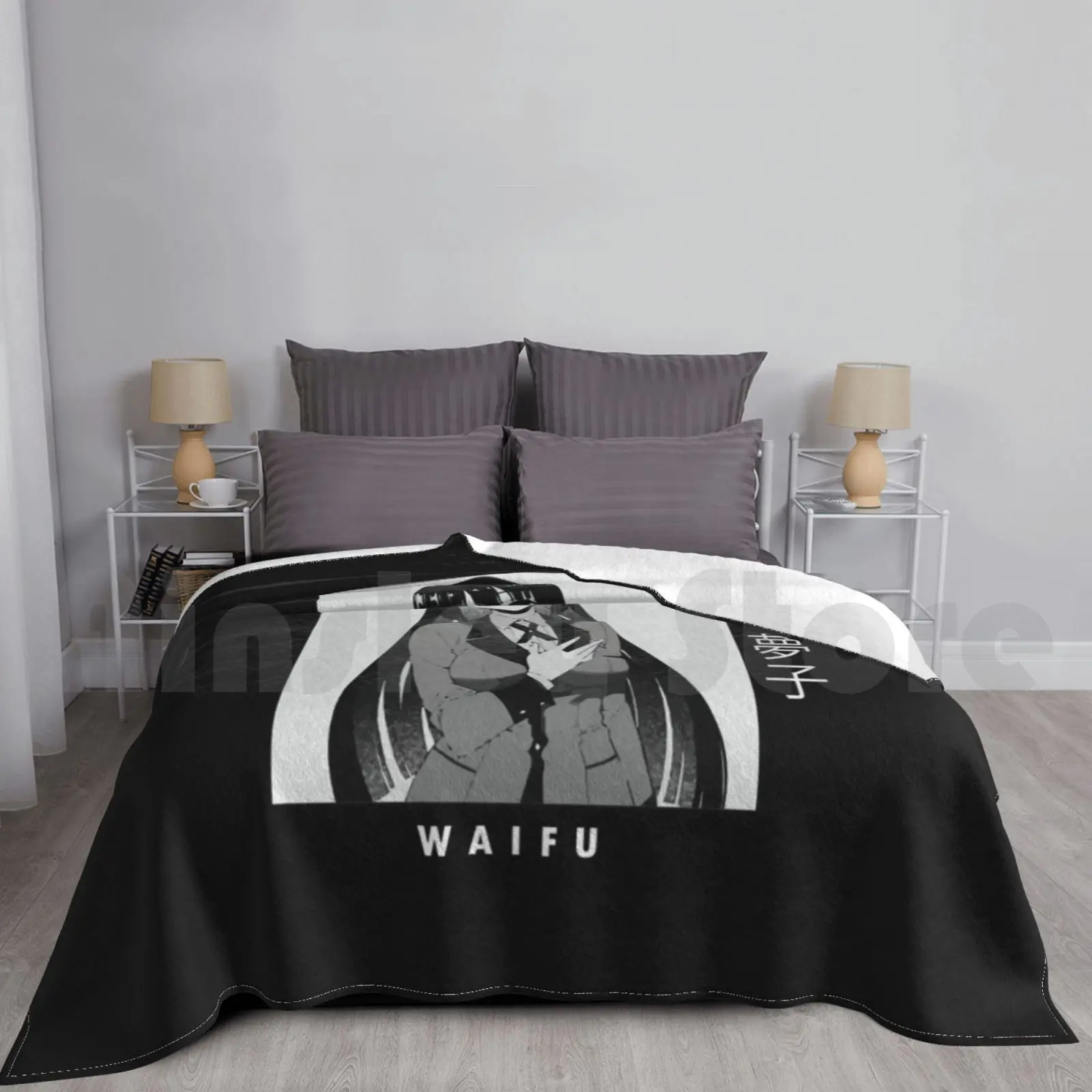 

Одеяло Yumeko Waifu, модное художественное одеяло на заказ, горячая любовь