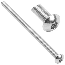 Stainless Steel Button Head Screw, Hex Socket Bolts Type:M4 / 4mm Bolt size:M4 x 75mm Your pack quantity:10