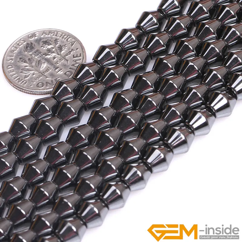 Natural Magnetic Black Hematite Bicone Beads For Jewelry Making Strand 15 inch DIY Jewelry Accessorries Bead For Men Women Gifts