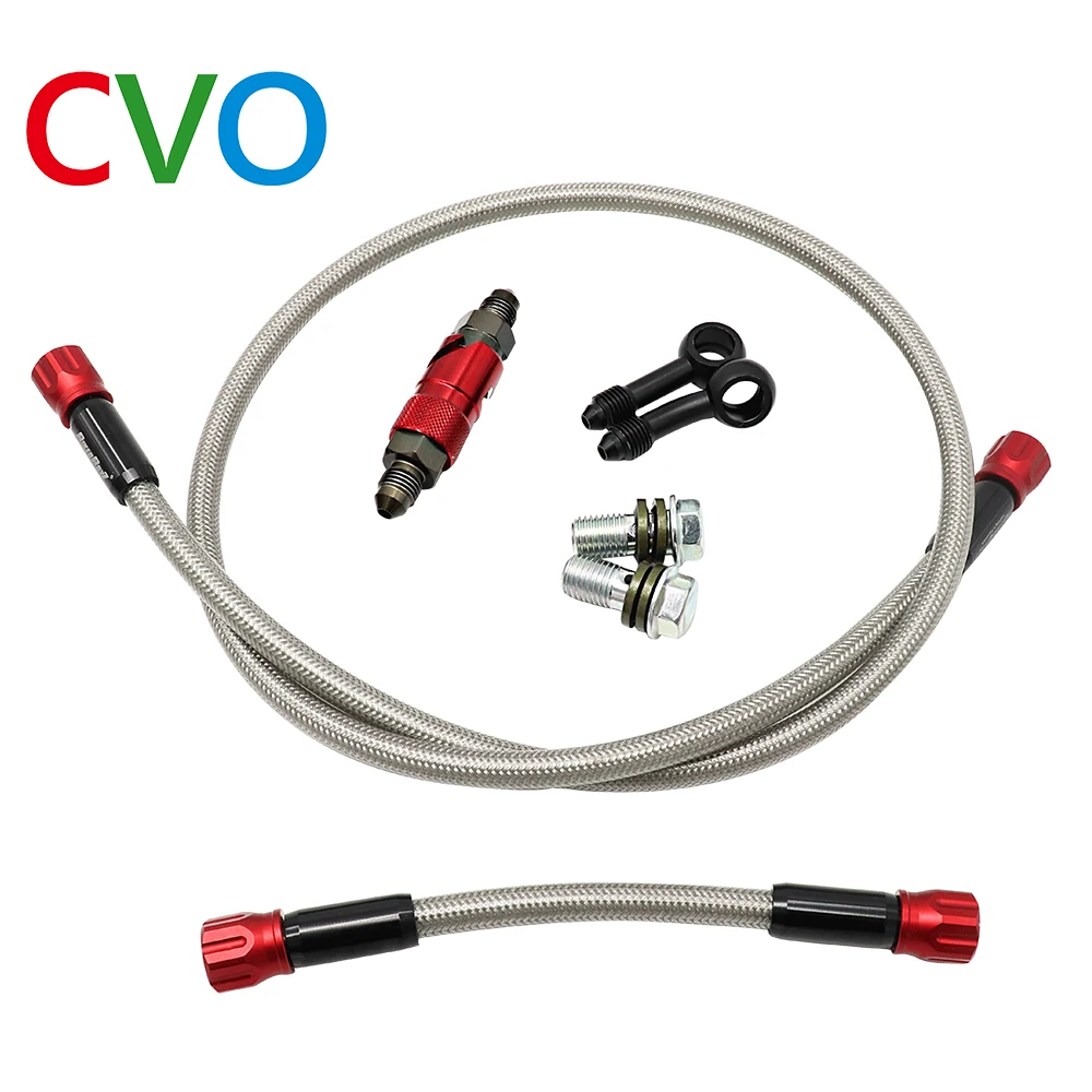 High Quality Motorcycle Accessories Hydraulic Enhanced Brake Clutch Oil Pipe Valve Eexhaust Brake Hose AN3 Quick Release