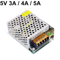 DC 5V 3A 4A 5A Regulated Switching Power Supply 15W 20W 25W AC DC SMPS Input AC110V 220V Universal For Led Display Light