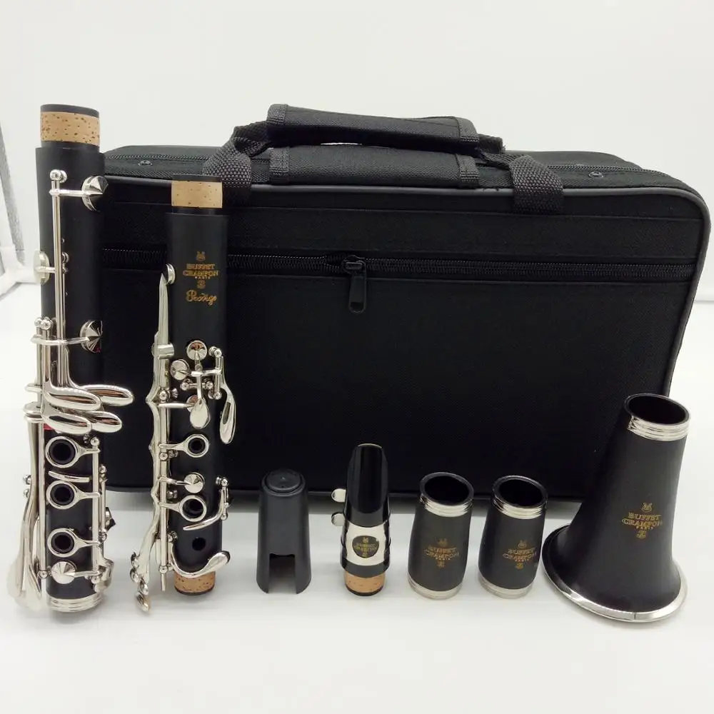 Free Shipping Music Fancier Club Bakelite Bb Clarinets Prodige Student Clarinets Silver Plated Keys 17 Keys Case Mouthpiece