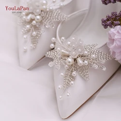 YouLaPan 2pcs/lot Bride High Heels Clips Pearl Shoe Women Accessories Shoes Buckle Women Accessories High Heel Decoration X07