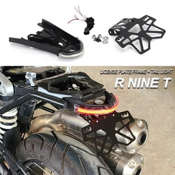 NEW For BMW RNINET R NINE T R NINET Urban GS Scrambler Pure Turn Signals Brake Tail Light License Plate Holder With LED Lamp