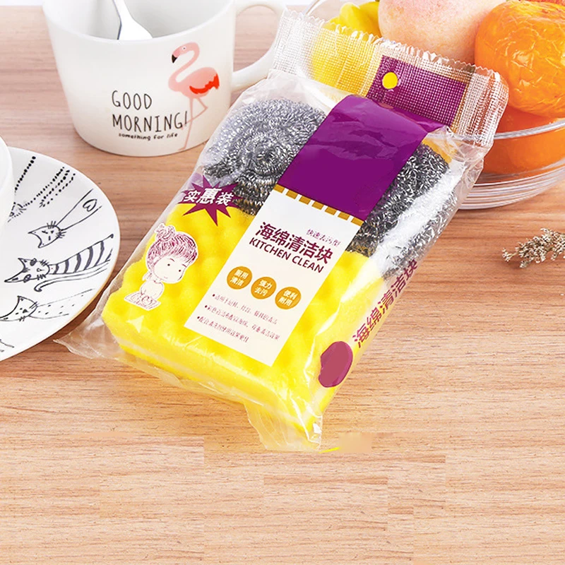 Kitchen Small Items Cheap Gadget Sets For Washing Dishes Sink Pots Pan Cleaner Steel Scourer Domestic Utilities Low Price Goods