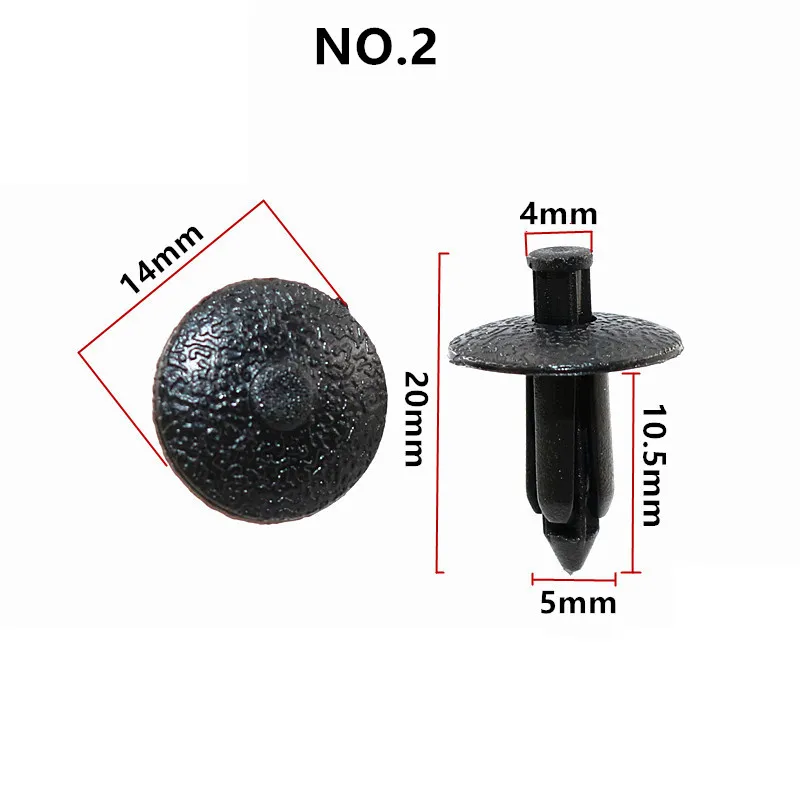 For Volvo C70 S60 S80 V70 Fender Trim Panel Door Interior Plug-in Plastic Rivet 5mm 6mm 7mm 8mm Hole Auto Beige Fastener Clip