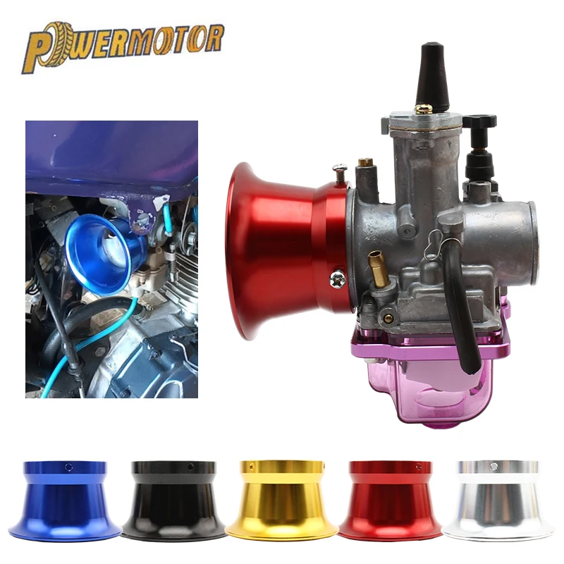 50mm 55mm Motorbike Carburetor Air Filter Horn Cup For PWK 21 24 26 28 30 32 34 PE 28 30 Motorcycle Carburetor Parts Wind Cup