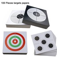 100PCS Tactical Target Papers 14x14cm Squre Target for Airsoft Gun Pistol Rifle Shooting Practice Hunting Accessories
