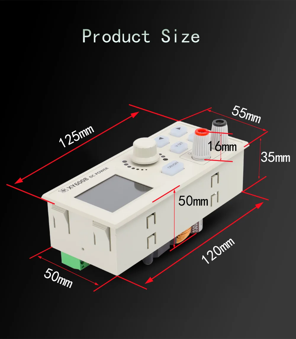 DC DC Buck Converter Power Module CC CV 0-60V 8A 5V 6V 12V 24V 48V Adjustable Regulated Power Supply For Laboratory Tester