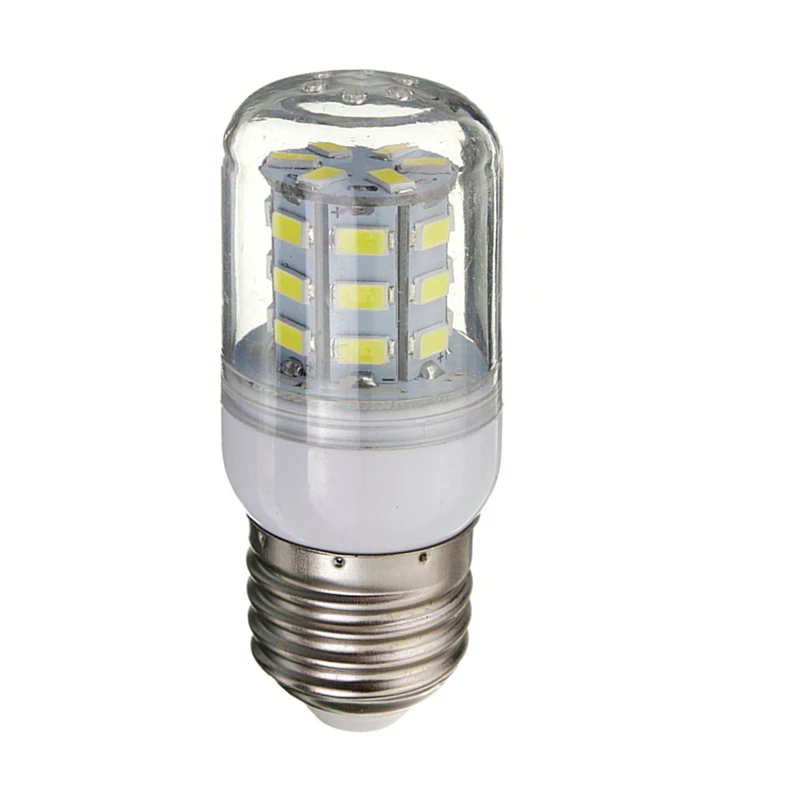 Lampadina E27 DC 12V 27 led Super luminosa 5730 SMD lampada a risparmio energetico Super luminosa lampadina a mais lampadina faretto bianco freddo