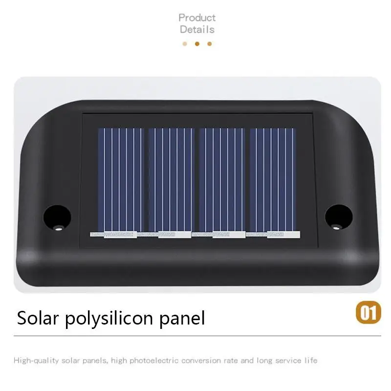 Imagem -06 - Conduziu a Lâmpada Solar Caminho da Escada ao ar Livre Luz de Parede à Prova Impermeável Água Jardim Paisagem Passo Escada Deck Luzes Varanda Cerca Luz Solar Peças