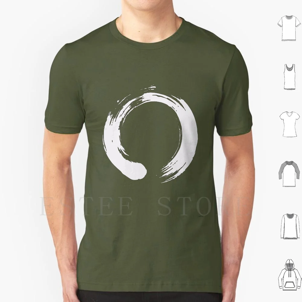 Enso Zen Buddhism Artistic Brush Stroke T Shirt Print Cotton Ensue Zen Buddha Buddhism Hindu Yoga Peace