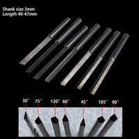 Tungsten Steel Engraving Knives Jewelry Pneumatic Carving Accessories Spatula Triangle Graver Metal Blades DIY Making Tools