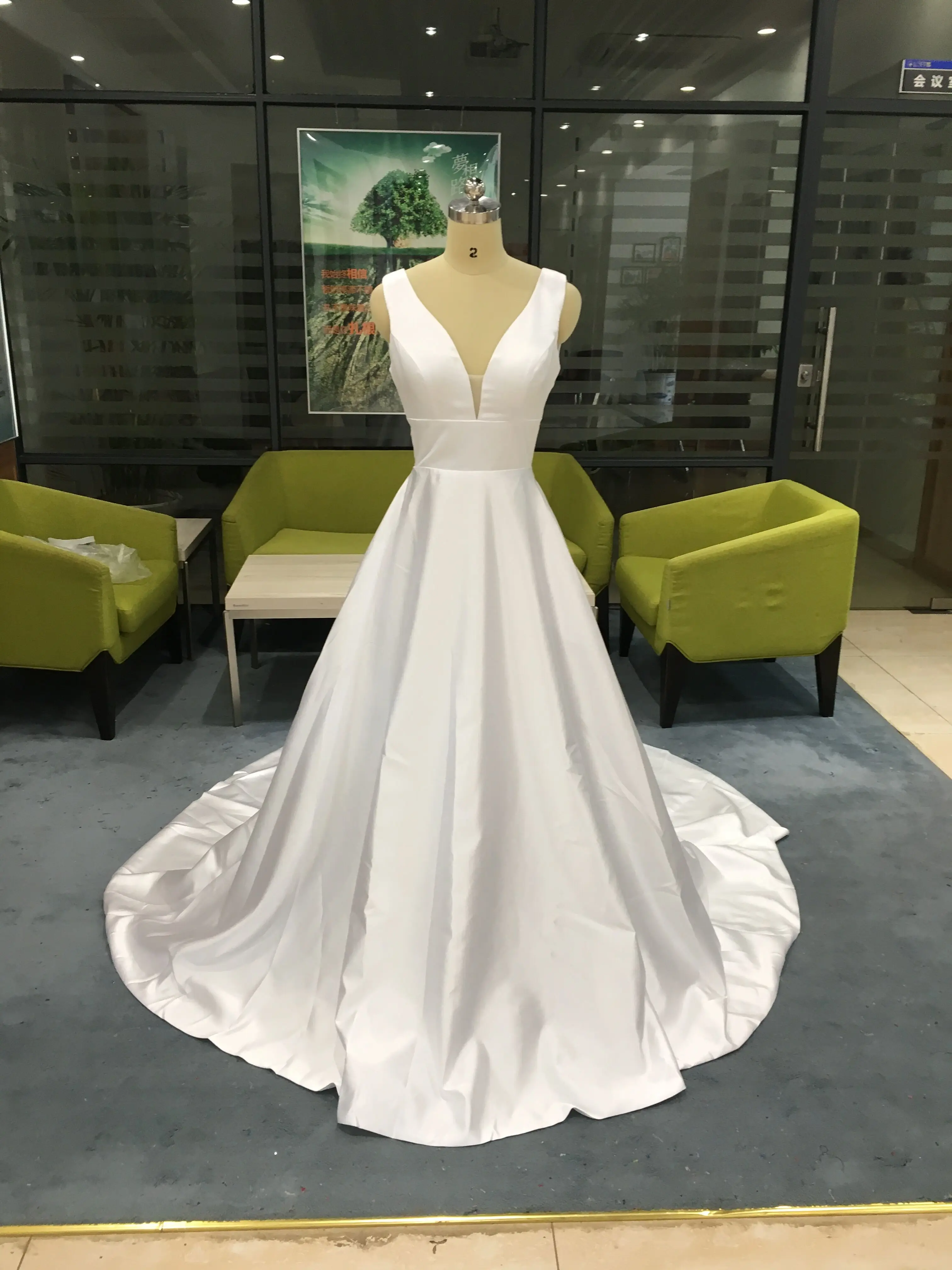 Vestido de noiva com contas, vestido de sereia, elegante, com ombro de fora, feminino, luxo, casamento