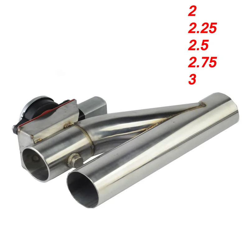 2.5inch Performance Stainless Steel Y Pipe cutout Electric Exhaust cutout Down Pipe exhaust bypass valve switch button