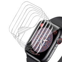 For Apple Watch Series9 8 7 6 5 4 Soft Protective Film 41 45 38 40 42 44 mm Full Cover Transparent Sticker Screen Protector Film