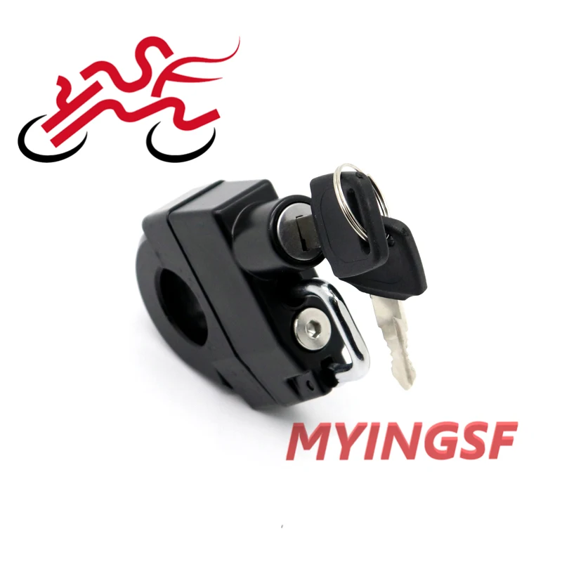 

Helmet Lock For YAMAHA XVS XVZ Star Motorcycle Universal 25mm Handlebars Key Anti-thief Security Padlock Accessories