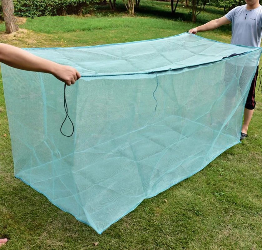 Breed Fishing Nets Cage Mesh Stake Net, Small Grid Catch Fish Net Box Aquaculture Pond Fish Farming Net, Square Aquarium Trap