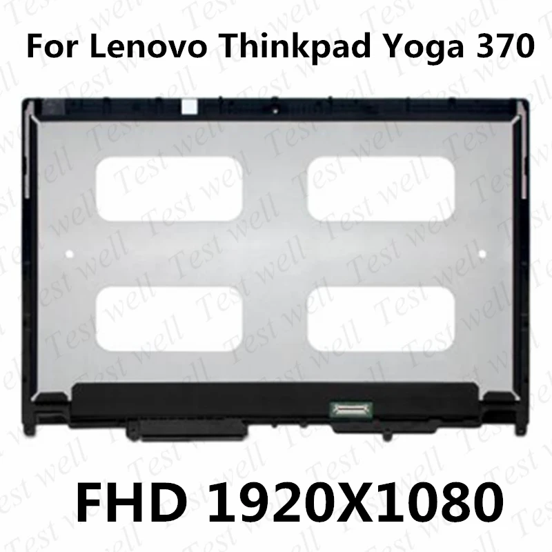 

Original 13.3'' Touch Screen Glass Digitizer FHD 1920X1080 LCD Display Assembly for Lenovo Thinkpad Yoga 370 20JH 20JJ 01HY320