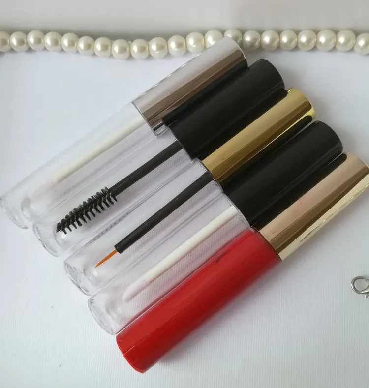 10-100 stks 10 ML hoogwaardige DIY Ronde transparante eyeliner buis Lege buizen professionele make-up verpakkingsmaterialen groothandel