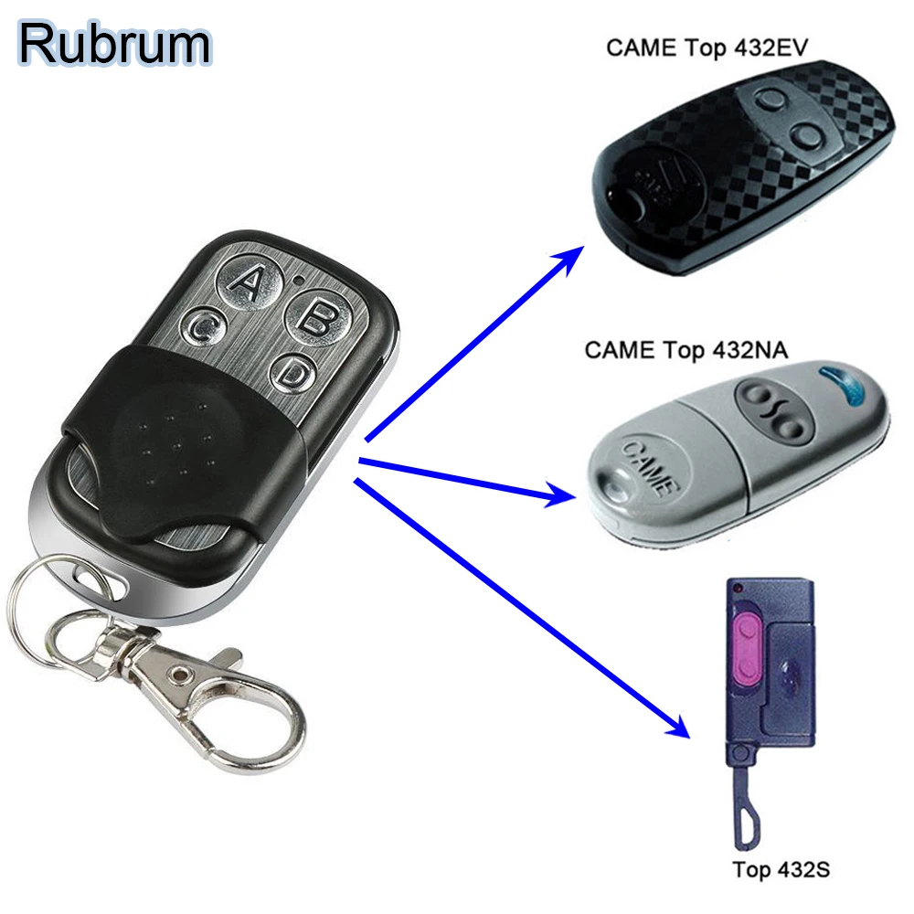 Rubrum 433.92MHZ Copy Remote Controller Universal Duplicator For Home Electric Garage Door Gate Car Remote Clone 433 MHz Key Fob