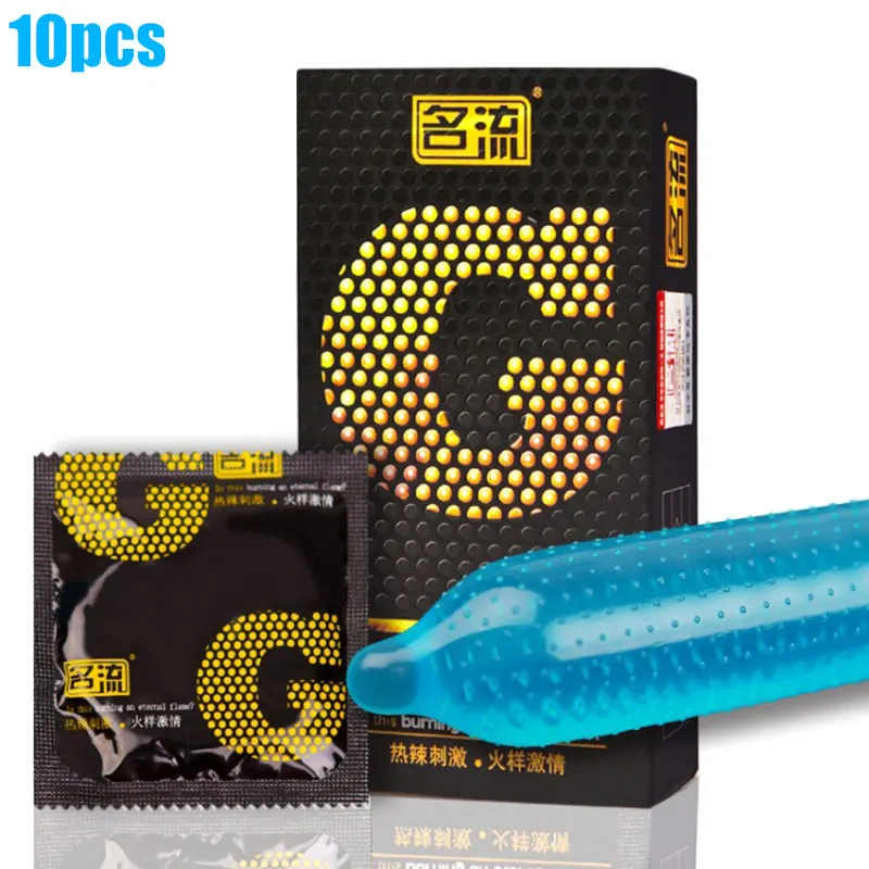 G spot Condom Sex Toy for Long Delay Ejaculation Thin Rubber Condoms Big Dotted Sleeves For Penis Adult Erotic Products