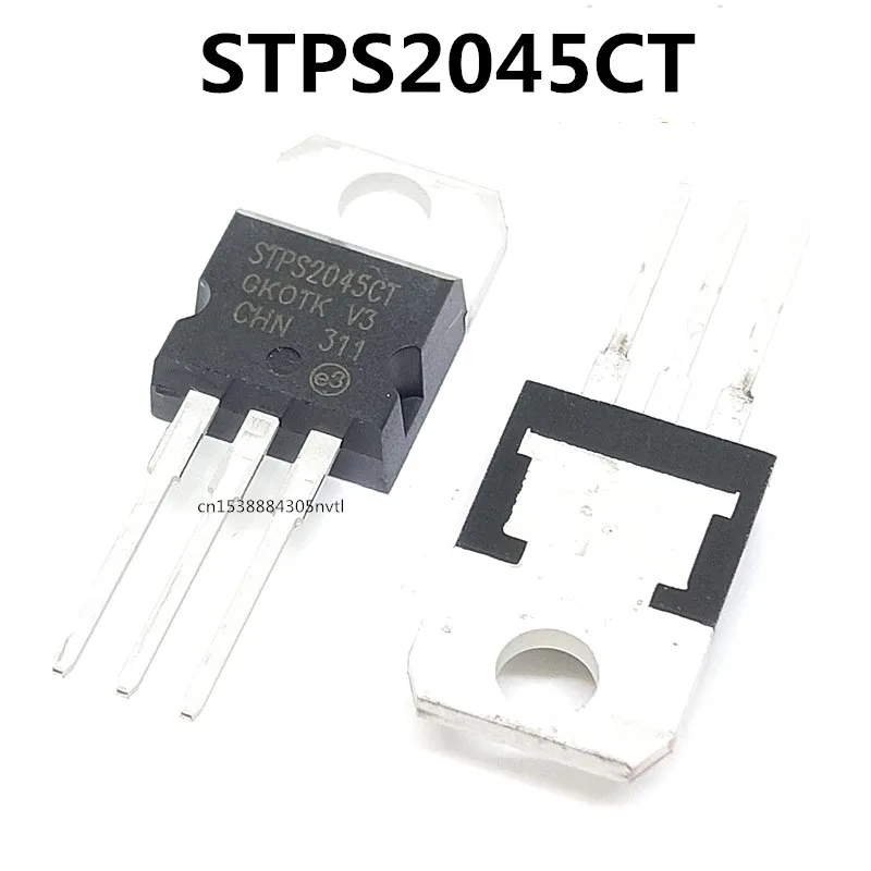 Original 10Pcs/STPS2045CT TO-220 45V 20A