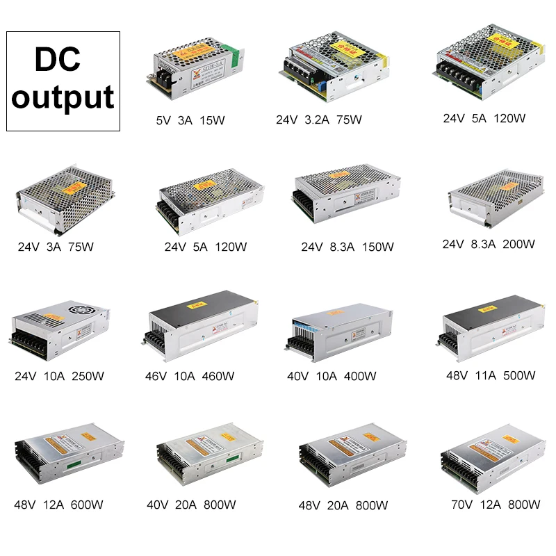 CNC Router Power Switch Lighting Transformer AC 110V-260V To DC 5V 24V 40V 48V LED Light Drive CNC Machine Tool Power Controller