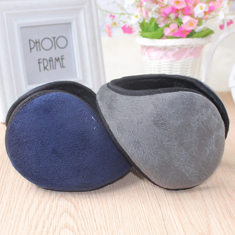 Hot Plush Earflap Back-wearing Style Earbags Men Earmuffs Male Earflap Winter Outdoor Casual Keep Warm Protector Ear Cover