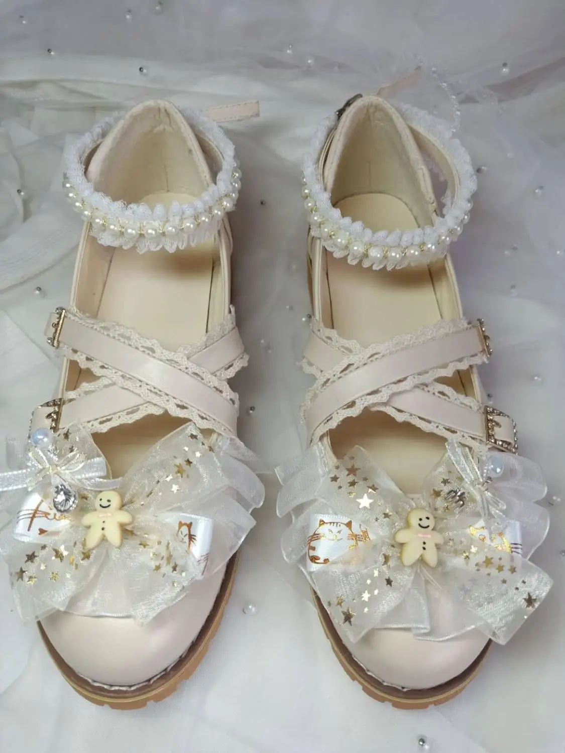 

Lolita soft sister cute flat round shallow mouth kawaii shoes cosplay loli princess daily single shoes small shoes