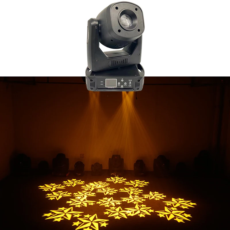 led 100w padrao movendo a luz da cabeca com prisma girar o uso para o desempenho da fase barra de danca festa em casa iluminacao efeito discoteca dj 01