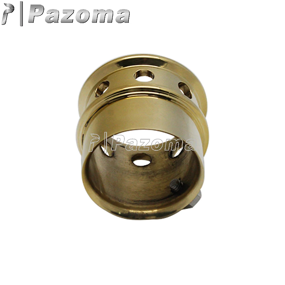 ทองเหลืองเจาะรถจักรยานยนต์ท่อไอเสียท่อเคล็ดลับ 1.75 "2" 2.25 "2.5" ท่อไอเสียท่อไอเสียสําหรับโรงเรียนเก่า Bobber Chopper