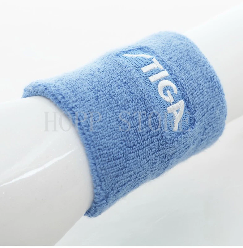 Stiga กีฬาผ้าฝ้ายผ้าพันคอสายรัดข้อมือ Wrap กีฬาสายรัดข้อมือสายคล้องคอ Gym Protector