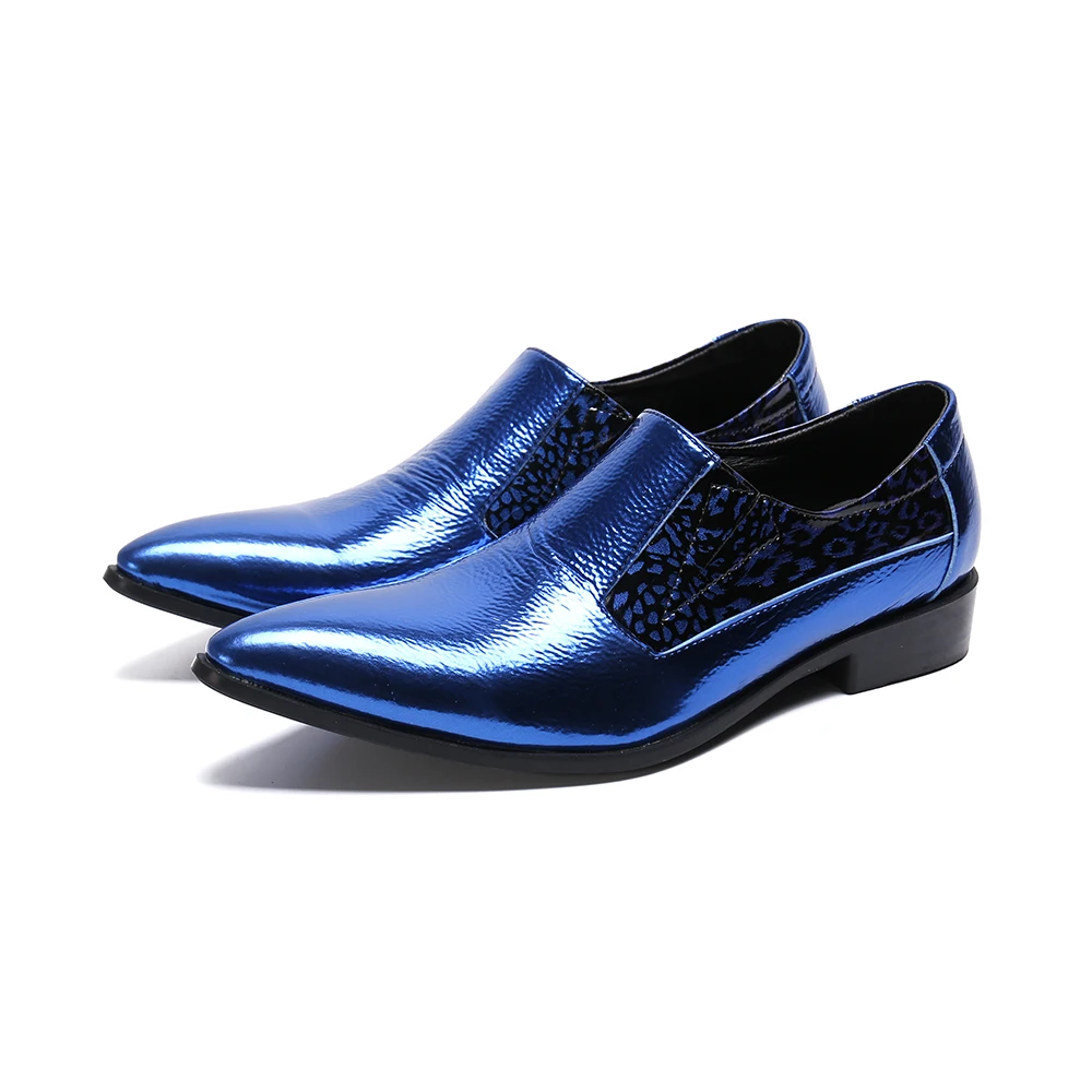 

Men Dress Italian Patent Leather Shoes Loafers Fashion Men Leather Glitter Formal Shoes Pointed Toe Shoes For Men Calzado Homme