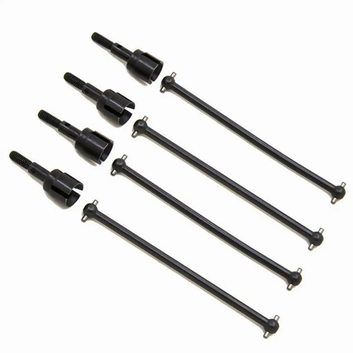 4Set 08029 Dogbones 89.5mm & Stub Wheel Axle 02033 Drive Shaft for 1/10 Redcat HSP Exceed Black Silver