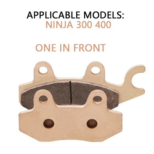 Imagen 2 del producto Pastillas de freno delanteras y traseras para motocicleta, para Kawasaki NINJA 250, 300, 400, Z250SL, Z250, SL, Ninja 250R, EX300, Z300, Ninja400