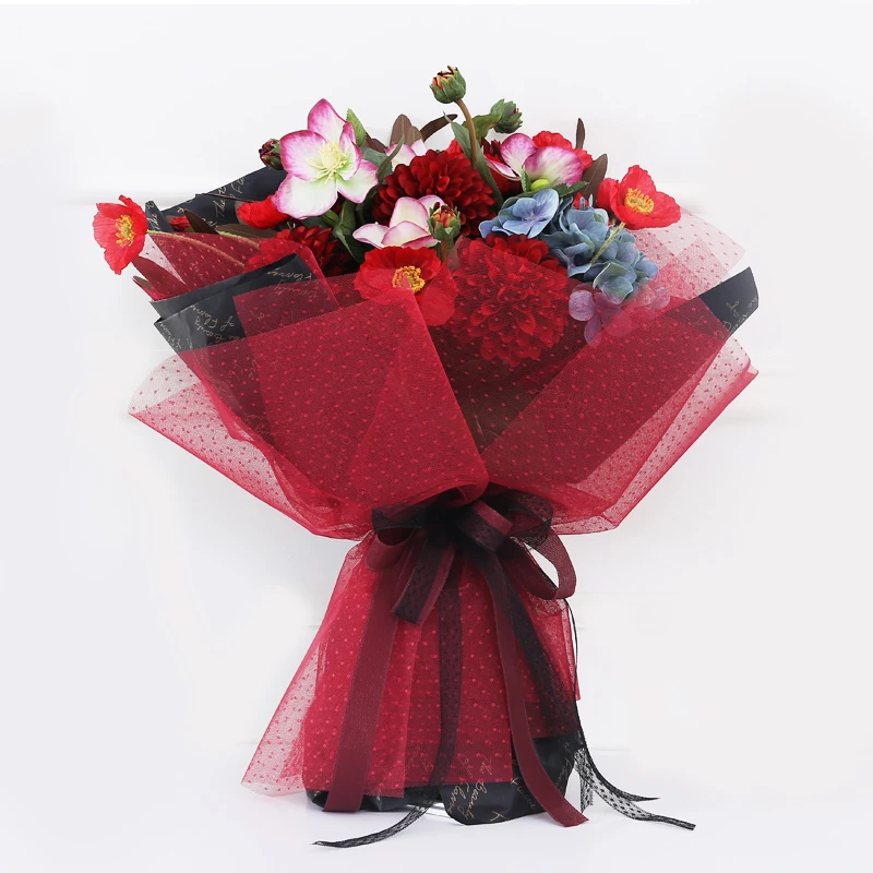 10 Yard High Quality Korea Flower Bouquet Floral Wrapping Paper Mesh Gift Packaging Material